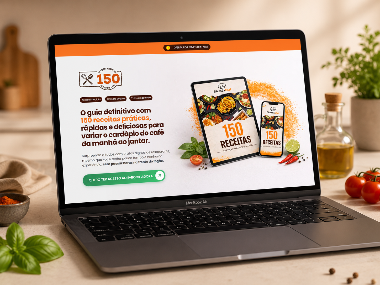 Visão geral do projeto E-book Low Ticket